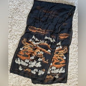 Scarf - rectangle shape with rabbit design